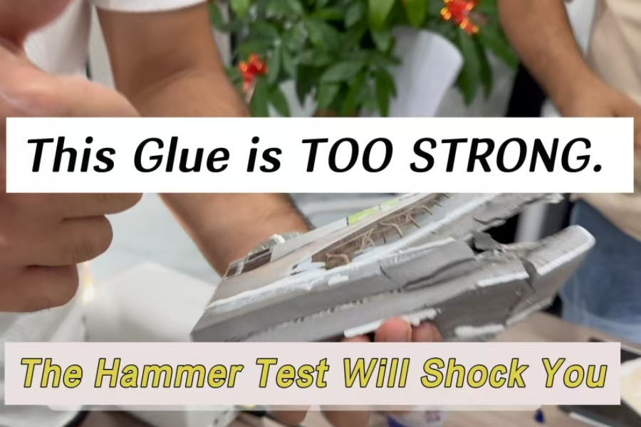 Testare il limite di Molibon: cosa succede quando un martello incontra il nostro adesivo?