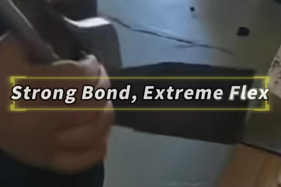 Test adesivo acrilico flessibile